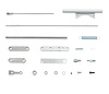 94 Series Carburetor Straight Throttle Linkage Kit Six Carb Set-up - image 1