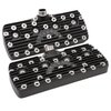 1 PAIR CYL HEAD FORD FLATHEAD EARLY MODEL HIGH LIFT/LARGE CHAMBER BLOCK LETTER LOGO SATIN BLACK - image 2