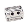 Firewall Mounted Dual Outlet Fuel Block Polished - image 2