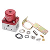 Carbureted Adjustable Bypass Fuel Pressure Regulator 180 GPH with -10AN NPT Inlet/Outlet in Red Finish - image 1