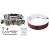 Thunder Series AVS 500 CFM Manual Choke Carburetor Kit with Chrome Accessories - image 1