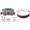 Thunder Series AVS 800 CFM Manual Choke Carburetor Kit with Chrome Accessories - image 1