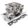RPM Dual-Quad Manifold and Carburetor Kit for Small Block Chevy Vortec/E-Tec Heads with Endurashine Finish - image 1
