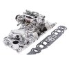 Single-Quad Performer Manifold and Carburetor Kit for Oval Port Big Block Chevy with Endurashine Finish - image 3