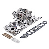 Single-Quad RPM Manifold and Carburetor Kit for Oval Port Big Block Chevy with Endurashine Finish - image 1