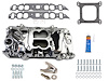 2161-CP Performer 2-O Intake Manifold Kit for 1965-1990 Big Block Chevy Engines w/Oval Port Heads [Chrome Plasma Finish] - image 1