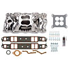 Performer Air-Gap Small Block Chevy Intake Manifold Endurashine with Installation Kit - image 1