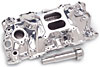Performer EPS Endurashine Intake Manifold for Small Block Chevy with Oil Fill Tube - image 2