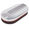 Small Oval Cast Aluminum Air Cleaner Single 4-barrel Carburetor with Polished Finish - image 1