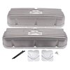 Classic Finned Valve Covers for 1962-1995 Small Block Ford 221-351W with Satin Finish - image 3