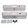 Classic Finned Valve Covers for Small Block Chrysler 318-360 LA Series with Satin Finish - image 1