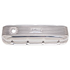 Classic Finned Valve Covers for 1965-Up Big Block Chevy 396-502 with Polished Finish - image 1