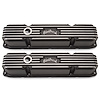Classic Finned Valve Covers for Big Block Chrysler 383-440 with Black Powder Coated Finish - image 1