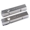 Elite II Aluminum Valve Covers for 1959-1986 Chevrolet 262-400 [Polished and Gloss Black] - image 2