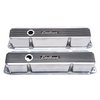 Elite II Short Aluminum Valve Covers for Chrysler Big-Block 383 and 440 [Polished and Gloss Black] - image 2