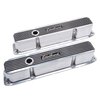 Elite II Short Aluminum Valve Covers for Chrysler Big-Block 383 and 440 [Polished and Gloss Black] - image 3