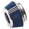 Universal Blue Compact Conical Air Filter with 3.70" Overall Length for 3",3.5", and 4" Air Intake Systems - image 1
