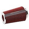 Universal Red Tall Conical Air Filter with 10.50" Overall Length for 3",3.5", and 4" Air Intake Systems - image 1