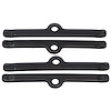 Valve Cover Hold-Down Tab Kit for Small-Block Chevrolet, 5 in. [Black, Set of 4]
