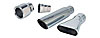 Inlet: 2-1/4" Body: Angle Cut Round, Chrome - image 1