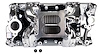 7501-CP RPM Air Gap Intake Manifold for 1955-1986 Small Block Chevy [Chrome Plasma Finish] - image 1