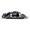 7561-BP RPM Air-Gap Intake Manifold for Big-Block Chevy w/Oval Ports [Black Plasma Finish] - image 2