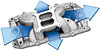 RPM Air-Gap 2-O Intake Manifold BB-Chevy 396-502 with oval port cylinder heads - image 2
