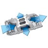 RPM Air-Gap 2-O Intake Manifold BB-Chevy 396-502 with oval port cylinder heads - image 3