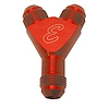 Nitrous Fittings 3AN Flare-To-Flare Y Fittings, Anodized Red - image 1