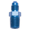 Flare to Pipe Fittings -4AN - 1/4" NPT Straight, Anodized Blue - image 1