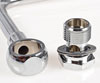 Performer & Thunder Series Carburetor Chrome Fuel Line with Blue 6AN Fuel Filter - image 2