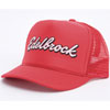 Mesh Trucker Hat in Red with Edelbrock Script - image 1