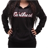 Women's Script Black Pullover Hoodie in 2XL - image 1