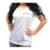 Women's White V-Neck Tee Small - image 2