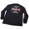 Men's Cross Logo Pinstriped Long Sleeve in 3XL - image 1