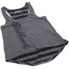 Women's Gray Striped Tank Top Small - image 1