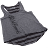 Women's Gray Striped Tank Top 2XL - image 1