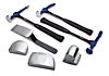 7-Piece Pro Hammer and Dolly Kit Includes: 3 Fiberglass Handled Hammers - image 1