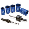 7 Piece Hole Saw Kit Includes: 1" to 1.500" - image 1