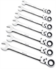 SAE Ratcheting Wrench Set 180 Degree Ratcheting Flex Head - image 1
