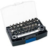 Reversible Ratcheting Bit Set Includes: 1/4" Fine Tooth Bit Ratchet - image 1