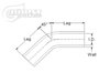 3253000760 Silicone Elbow, 45-Degrees, 76 mm (3 in.) I.D. [Black] - image 3