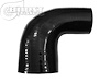 3259070063 Silicone Reducer Elbow, 90-Degrees, 70 - 63 mm (2-3/4 in.-2-1/2 in.) I.D. [Black] - image 1