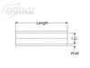 3270000630 Silicone Hose, 63 mm (2-1/2 in.) I.D., 1m (3 ft.) Length [Blue] - image 3