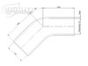 3278080060 Silicone Reducer Elbow, 45-Degrees, 80 - 60 mm (3-1/8 in. - 2-3/8 in.) I.D. [Blue] - image 4