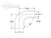 3279019016 Silicone Reducer Elbow, 90-Degrees, 19 - 16 mm (3/4 in. - 5/8 in.) I.D. [Blue] - image 4