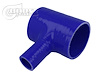 3279906325 Silicone T-Piece Adapter, 63.5 mm (2-1/2 in.) I.D. / 25 mm (1 in.) Branch I.D.  [Blue]