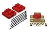 Polyurethane Engine & Transmission Mount Set, Red, Handles Higher Horsepower