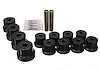 Polyurethane Rear Leaf Spring Bushing Set, Zinc Hardware, Black - image 1