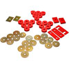 Red Body Mount Bushing Set 1955-57 Full Size Belair/Biscayne/Caprice/El Camino/Impala - image 1